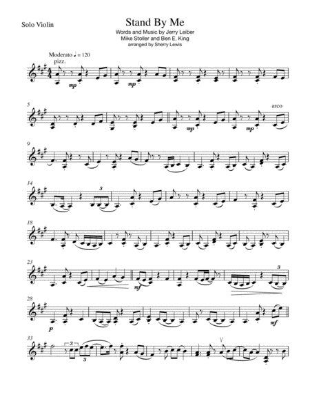 Stand By Me Violin Solo For Solo Violin Page 2