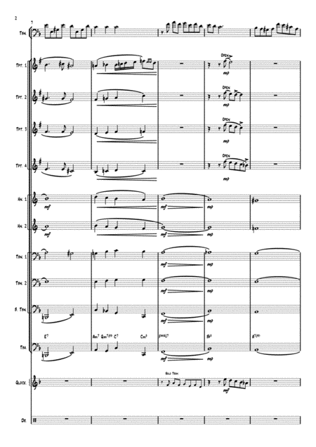 Stardust For Solo Trombone And Brass Ensemble Page 2