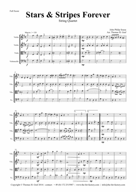 Stars And Stripes Forever Sousa String Quartet Page 2