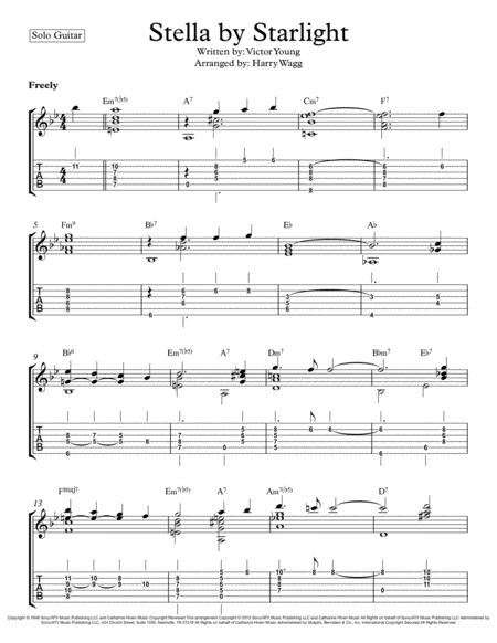 Stella By Starlight Early Intermediate Chord Melody Page 2