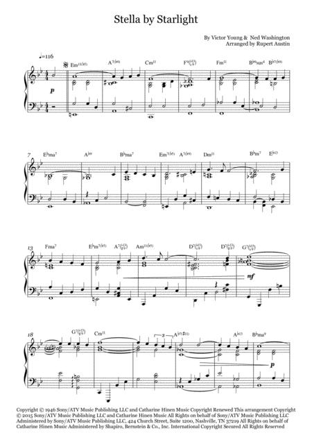 Stella By Starlight Solo Piano Page 2