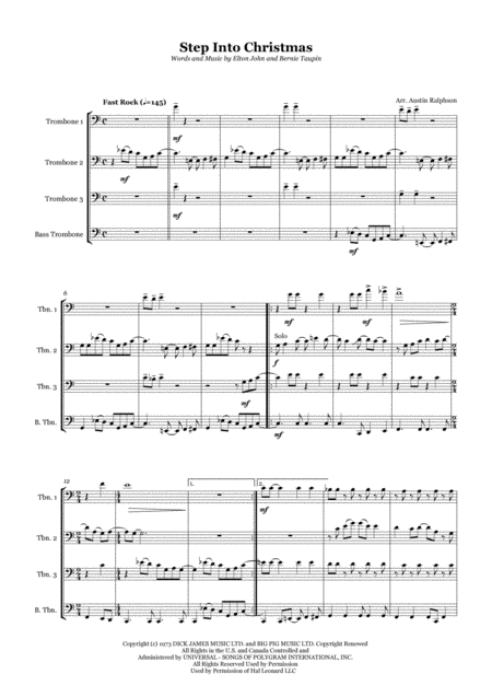 Step Into Christmas Trombone Quartet Page 2