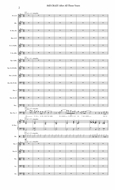 Still Crazy After All These Years Simon Garfunkel For Male Vocalist Full Orchestra Page 2