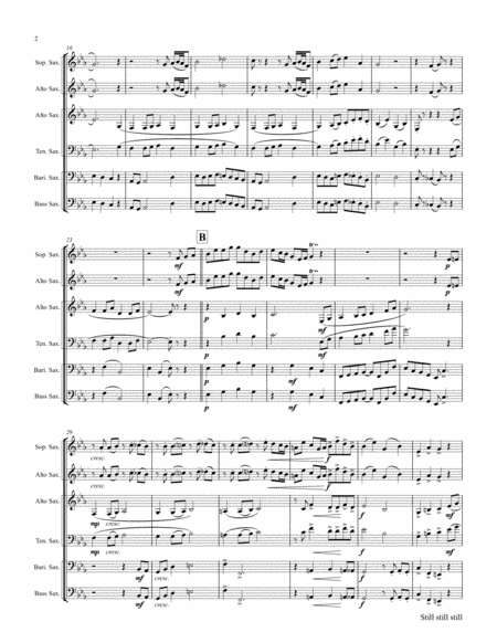 Still Still Still Christmas Song Saxophone Trio Page 2