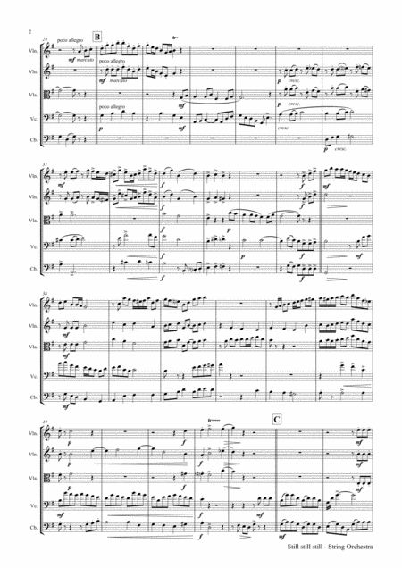 Still Still Still Christmas Song String Quintet Page 2