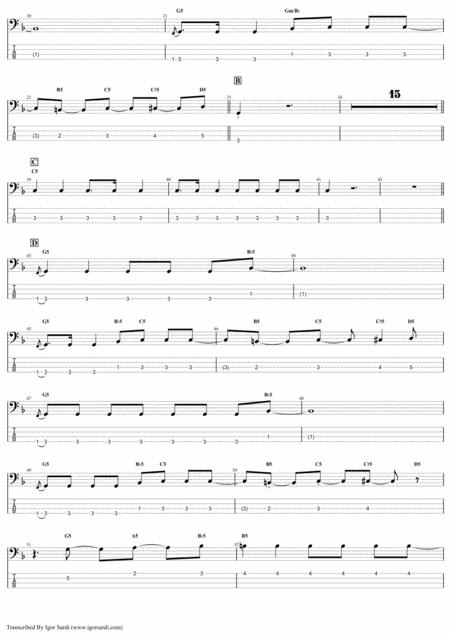 Stone Cold Crazy Queen John Deacon Complete And Accurate Bass Transcription Whit Tab Page 2