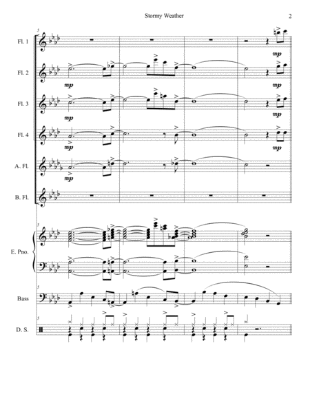 Stormy Weather Flute Choir Page 2