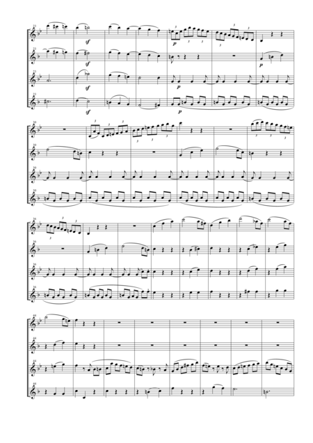String Quartet Kv 589 For Saxophone Quartet Satb Page 2