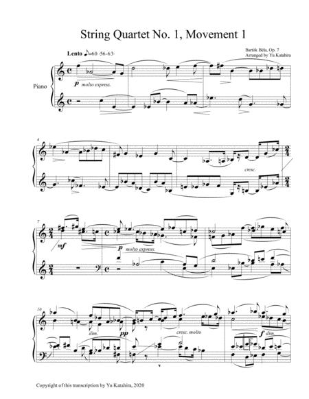 String Quartet No 1 Movement 1 By Bla Bartk Page 2