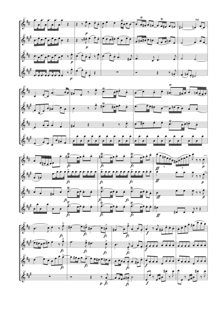 String Quartet Op 76 No 3 Emperor For Saxophone Quartet Satb Page 2