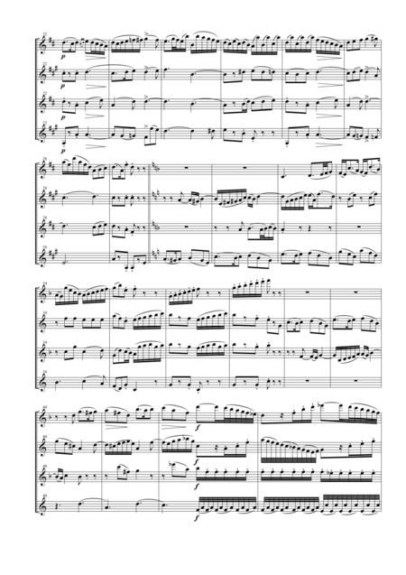 String Quartet Op 76 No 5 For Saxophone Quartet Satb Page 2