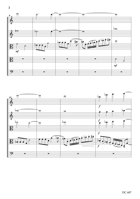 String Quintet Score Page 2