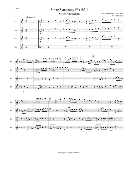 String Symphony 6 Set For Flute Quartet Page 2