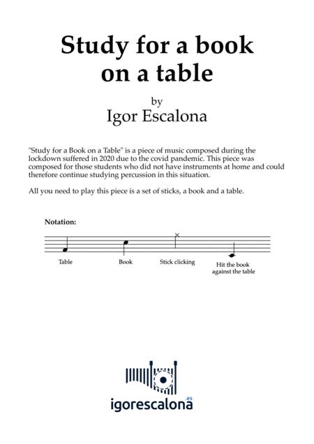 Study For A Book On A Table Percussion Solo Page 2