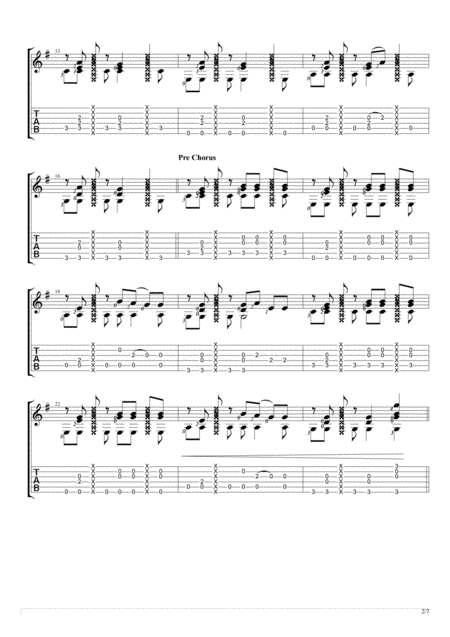 Sugar Fingerstyle Guitar Solo Page 2