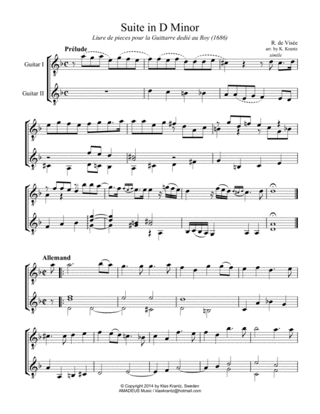 Suite D Minor For Guitar Duo Page 2
