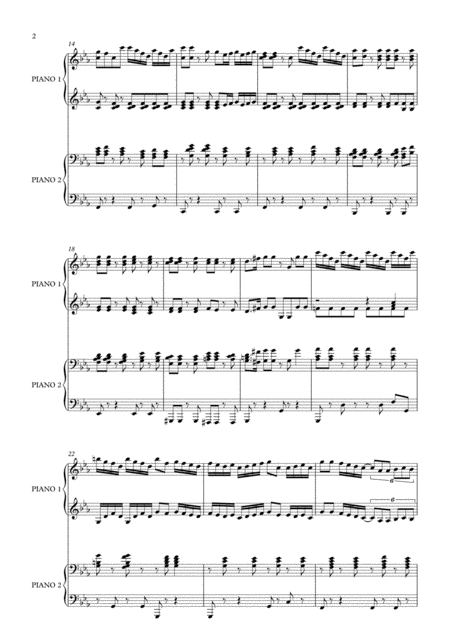 Suite For Two Pianos Op 20 3rd Movement Tango Del Sol Page 2