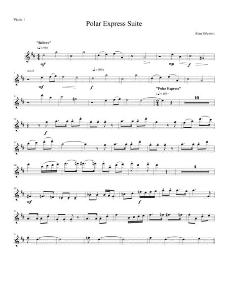 Suite From Polar Express For String Quartet Page 2
