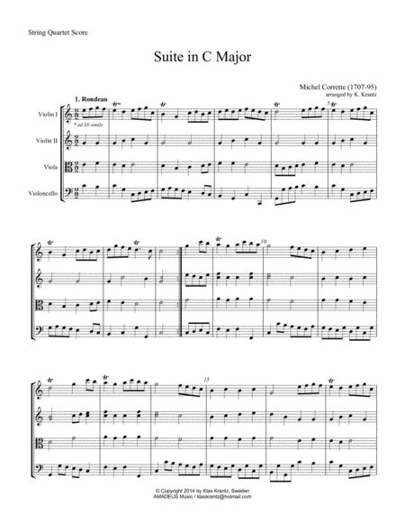 Suite In C Major For String Quartet Page 2