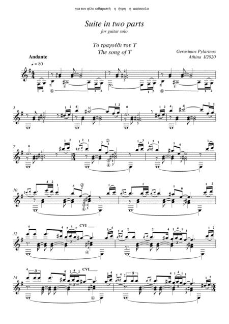 Suite In Two Parts For Guitar Solo Page 2