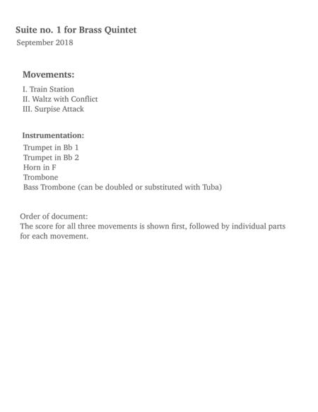 Suite No 1 For Brass Quintet Page 2