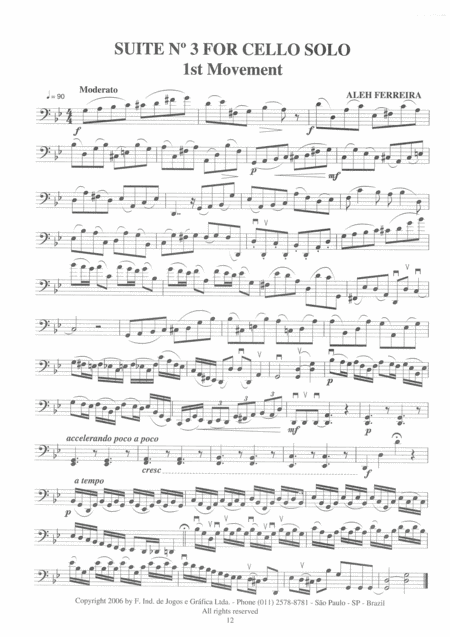 Suite No 3 For Cello Solo Page 2