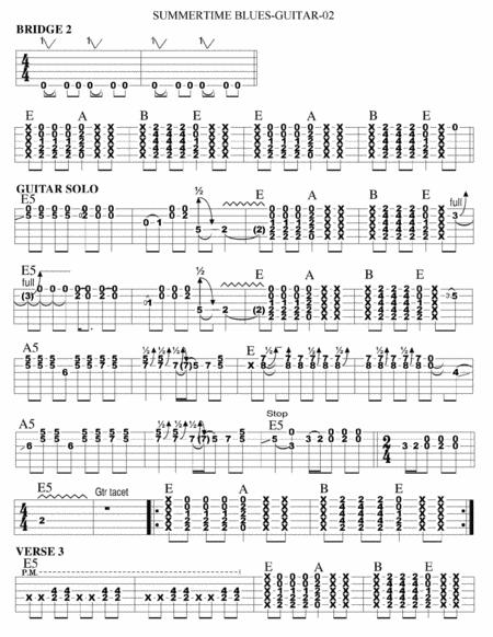 Summertime Blues Guitar Tab Page 2