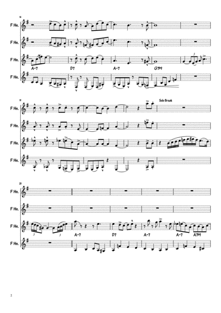 Summertime Horn Quartet Page 2