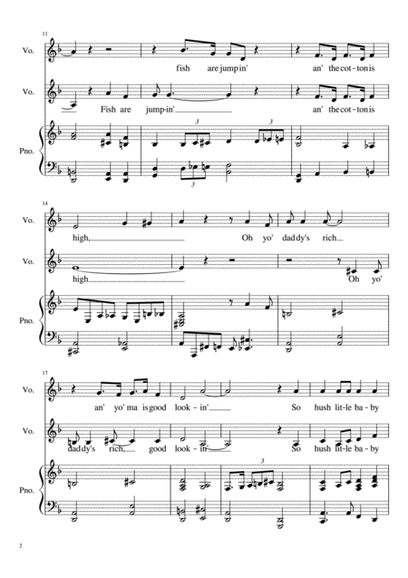 Summertime Vocal Duet Page 2