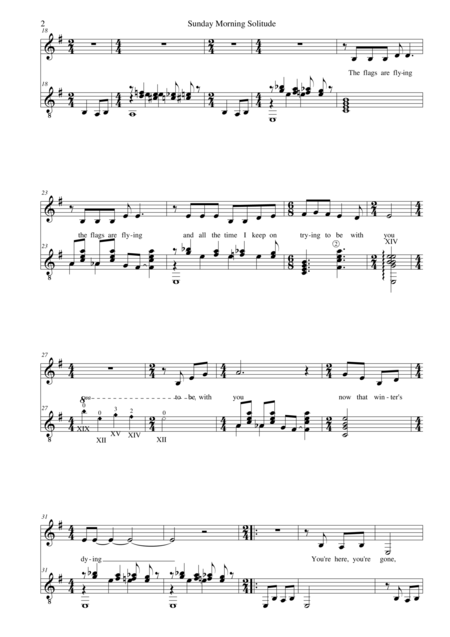 Sunday Morning Solitude For Alto Or Tenor And Guitar Page 2