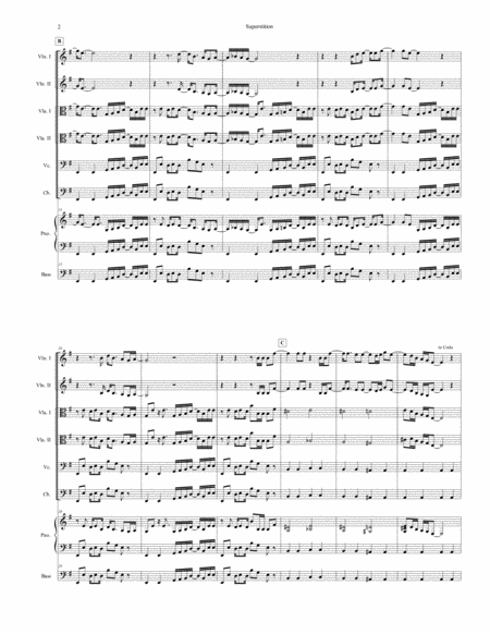 Superstition For String Orchestra Piano Bass Guitar Page 2