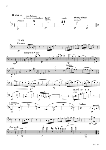 Surrealisms For Solo Double Bass Page 2