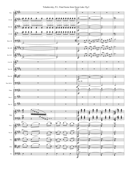 Swan Lake Final Scene Extra Score Page 2