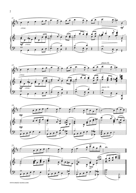 Swan Lake Odettes Theme Clarinet And Piano Page 2