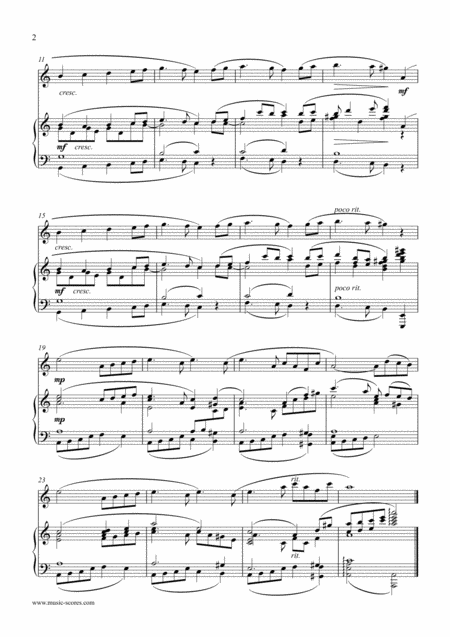 Swan Lake Odettes Theme Flute And Piano Page 2