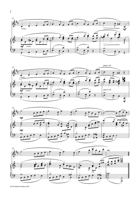 Swan Lake Odettes Theme Trumpet And Piano Page 2