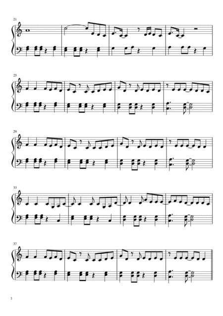 Sweet But Psycho Easy Piano Solo C Major Page 2