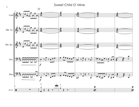 Sweet Child O Mine For Steel Band Page 2
