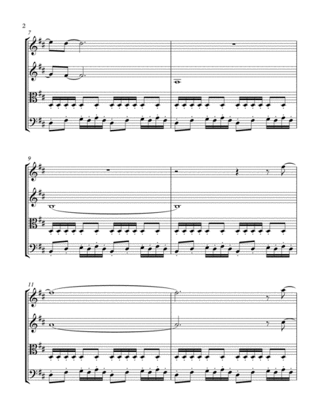Sweet Disposition String Quartet Page 2