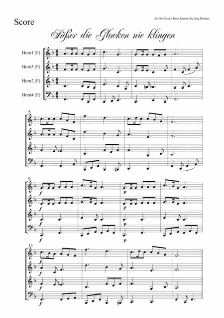 Sweeter The Bells Never Sound Ser Die Glocken Nie Klingen For French Horn Quartet Page 2