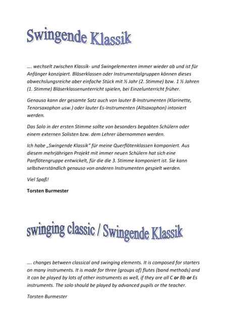 Swingende Klassik Swinging Classic Page 2