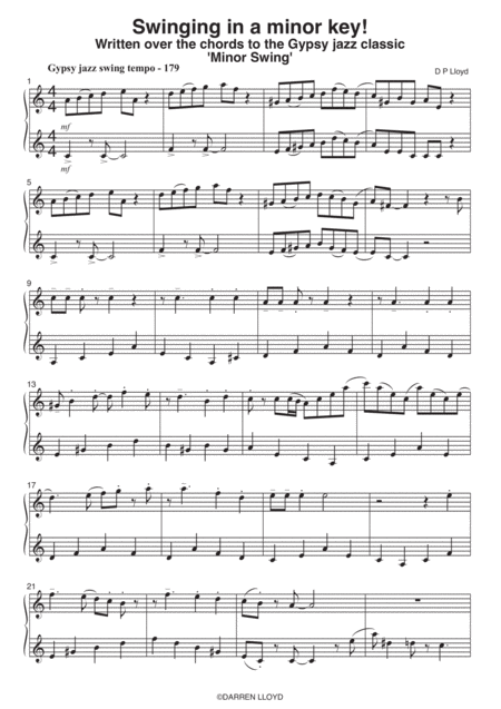 Swinging In A Minor Key Gypsy Jazz Violin Duet Page 2