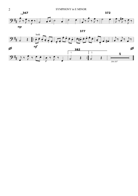 Symphony In E Minor Second Movement Page 2