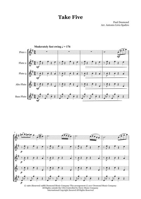 Take Five For Flute Choir Page 2