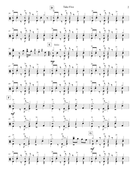 Take Five Strings Drum Set Page 2