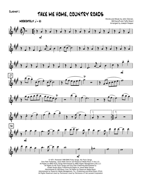 Take Me Home Country Roads For German Band Page 2