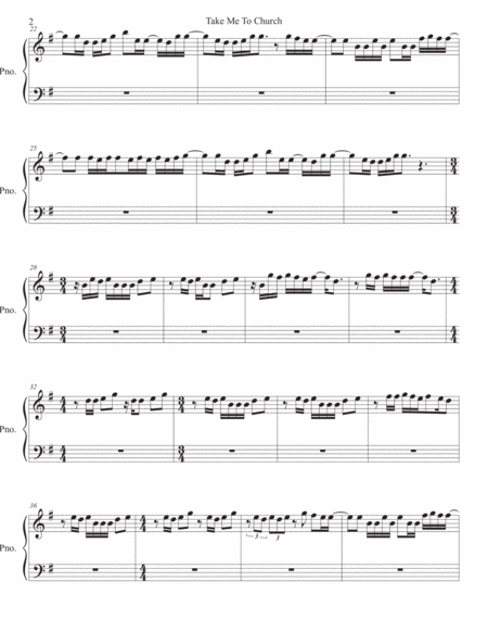 Take Me To Church Piano Original Key Page 2