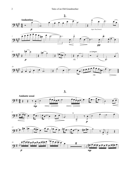 Tales Of An Old Grandmother Op 31 For Euphonium Piano Page 2