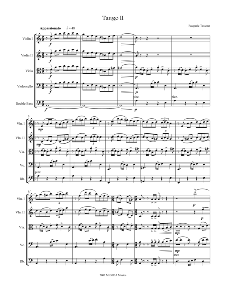 Tango 2 For String Orchestra Page 2