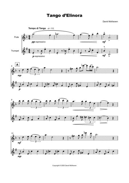 Tango D Elinora For Flute And Trumpet Duet Page 2